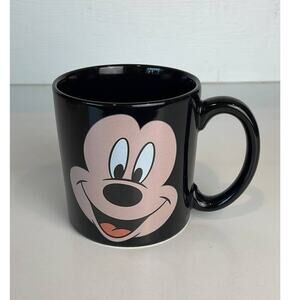 Disney Store Mickey Mouse Minnie Mouse Face Ceramic Coffee Cup Mug With Handle